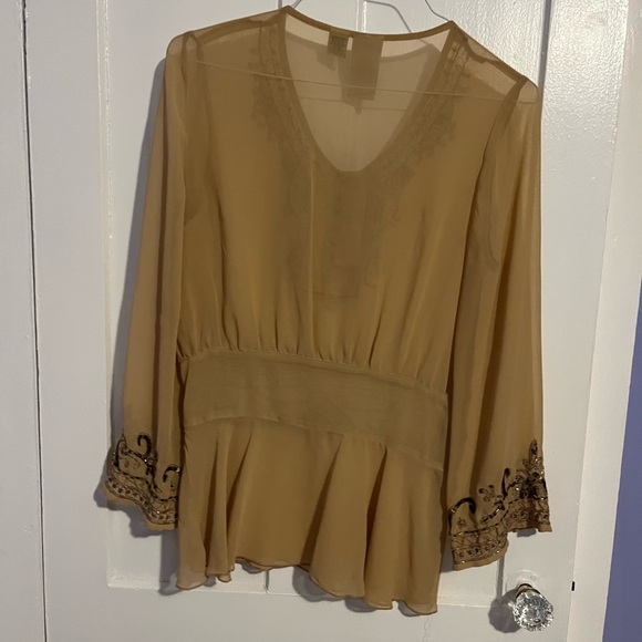 Original Antthony tan beaded shirt made in India size extra small - Picture 4 of 8